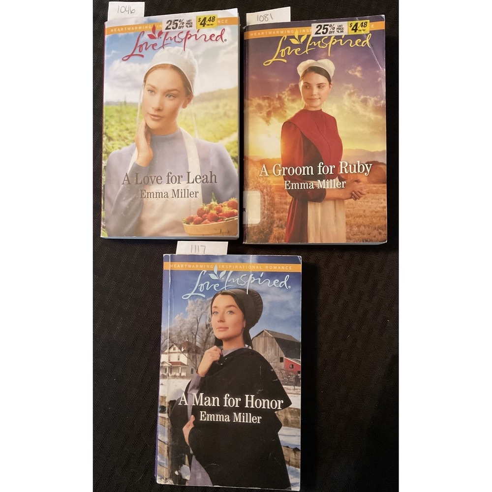 Love Inspired Amish Matchmaker Book Lot Emma Miller A Love for Leah Ruby Honor R